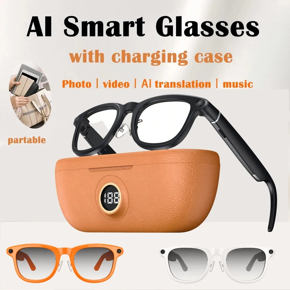 2026 New Smart Glasses X01 Ai 8Mp Anti-Shake Camera 1200P Video Recording Real-Time Music Translation Bt Call Sunglasses Men Women ราคา 2,340 บาท*ส่งฟรี