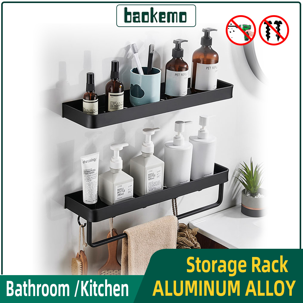 baokemo ห้องน้ำจัดเก็บอุปกรณ์ห้องน้ำชั้นวางอุปกรณ์ห้องน้ำแขวนผนังห้องอาบน้ำอิสระเย็บมุมชั้นวางอุปกรณ์ห้องครัว ราคา 249 บาท*ส่งฟรี