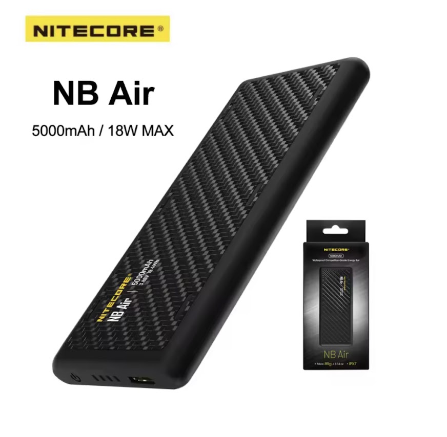 Nitecore Nb Air Flashlight / Plus Power Bank 4900Mah 10000Amh Power Bank Ipx7 Waterproof 18W Usb-C Fast Charge Pd Qc3.0 for Outdoors ราคา 1,783 บาท*ส่งฟรี