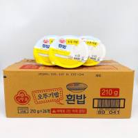 ยกลัง 24 ถ้วย 210g ข้าวสวยสำเร็จรูปพร้อมทาน Cooked White Rice ข้าวเกาหลีสำเร็จรูป ปริมาณ 햇반