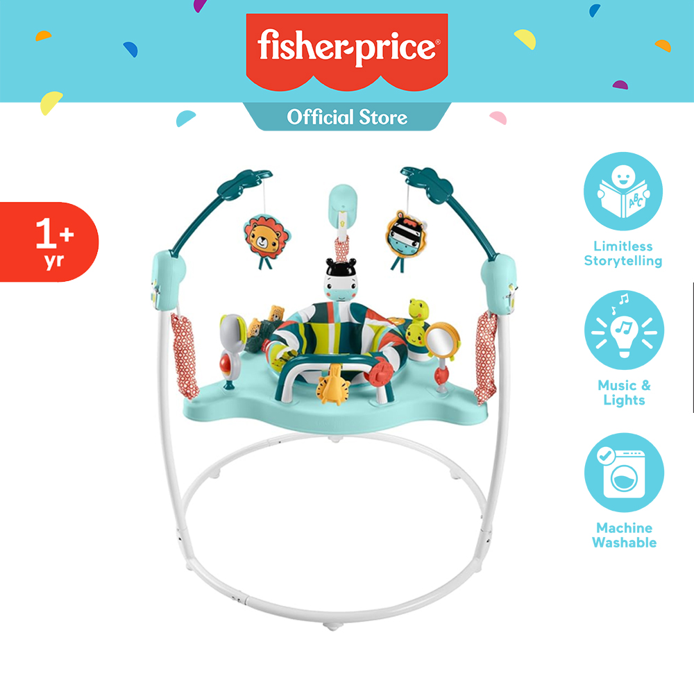 Fisher-Price Baby Bouncer Colorful Corners Jumperoo ฟิชเชอร์ไพรส์ จัมป์เปอร์รู รุ่นคัลเลอร์ฟูลคอร์เนอร์ HNX59 CH ราคา 6,999 บาท*ส่งฟรี