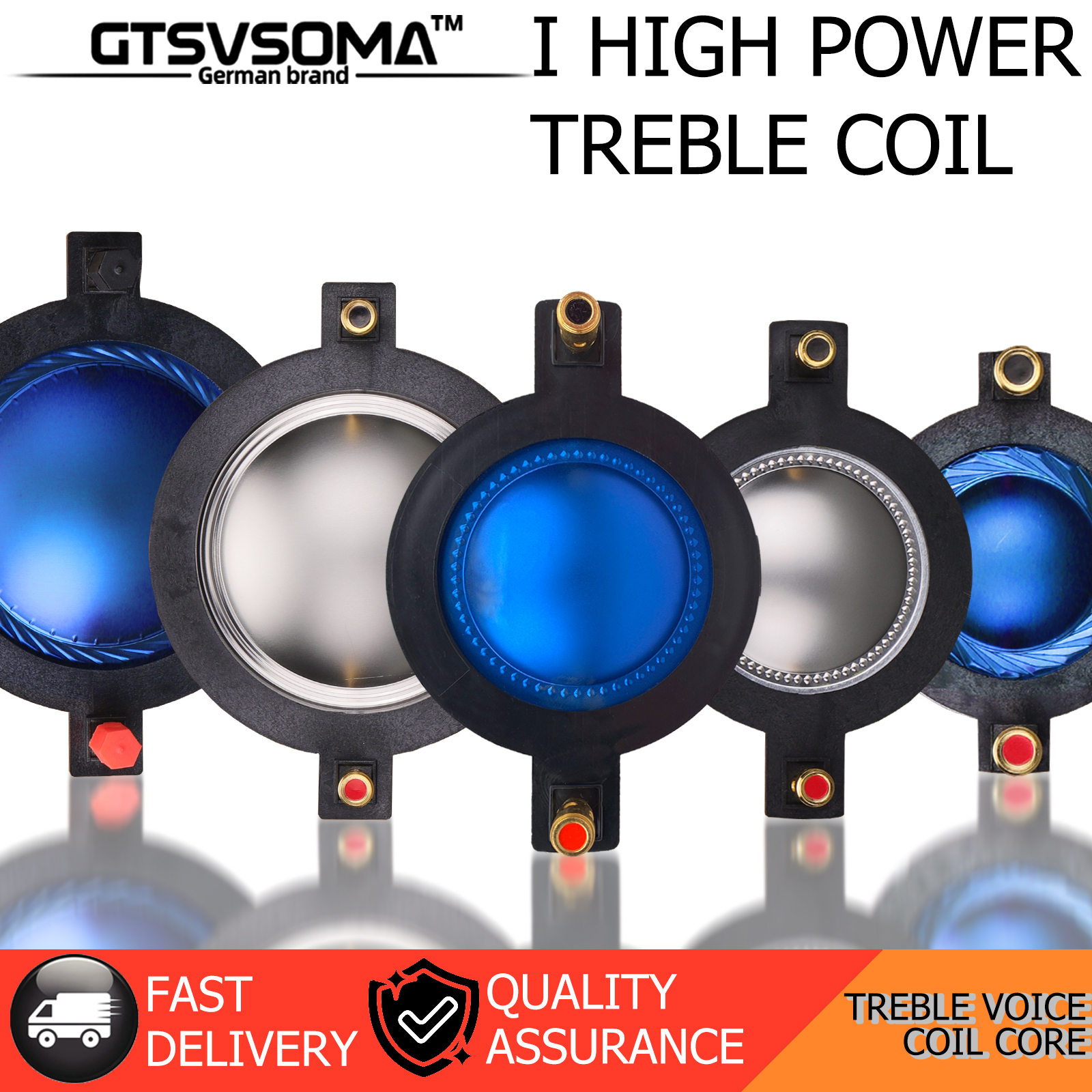 GTSVSOMA™ แท้ 44.4MM ว้อยเสียงแหลม44 Tweeter voice ว้อยเสียงแหลม 34.4MM Tweeter Titanium film core High-end voice coil วอยเสียงแหลม 51 ว้อยเสียงแหลม51 ว้อยเสียงแหลม72 ว้อยเสียงแหลม74 voice coil โปรแกรมควบคุมเสียงลำโพงไทเทเนียม Voiceม้วนขดลวดทวีตเตอร์ ราคา 3,550 บาท*ส่งฟรี