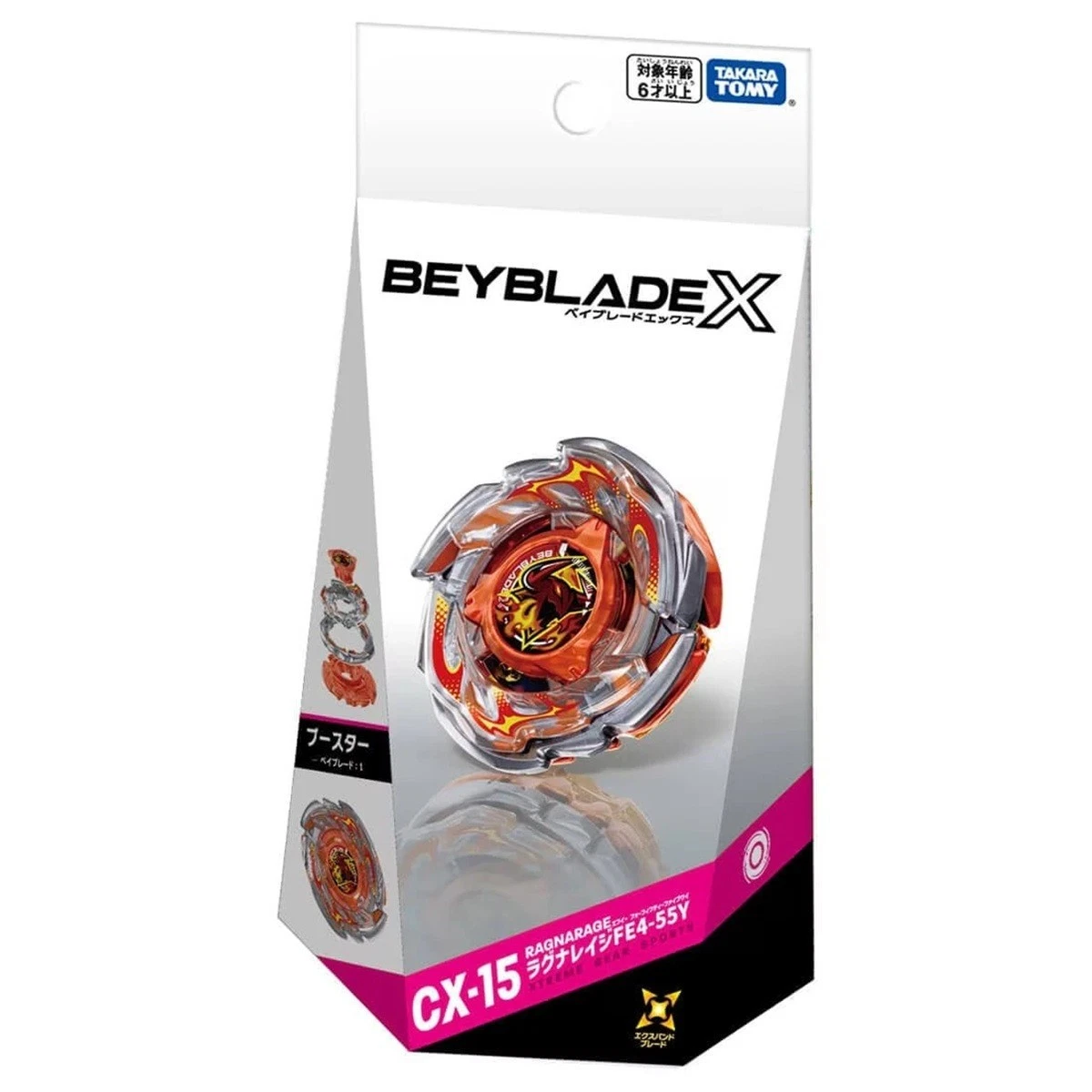 (100% Authentic)Beyblade X-Cx-15 Booster Ragna Rage Fe4-55Y (Hong Kong Version) ราคา 499 บาท*ส่งฟรี