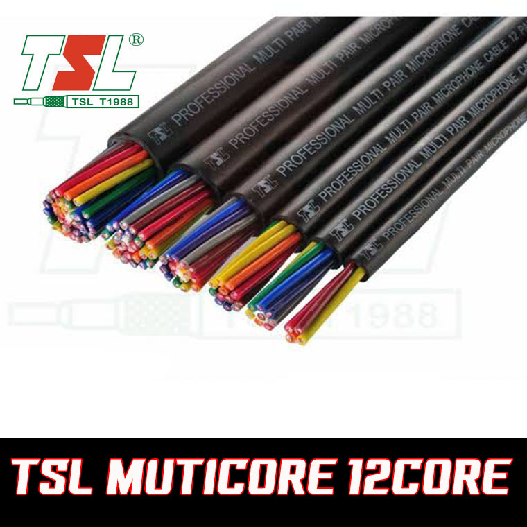 (ขนาดตามสั่ง ราคา/เมตร) TSL 12Core สายมัลติคอร์12คอร์ สายสัญญาณเสียง CABLE Multicore multi pair 12 core
