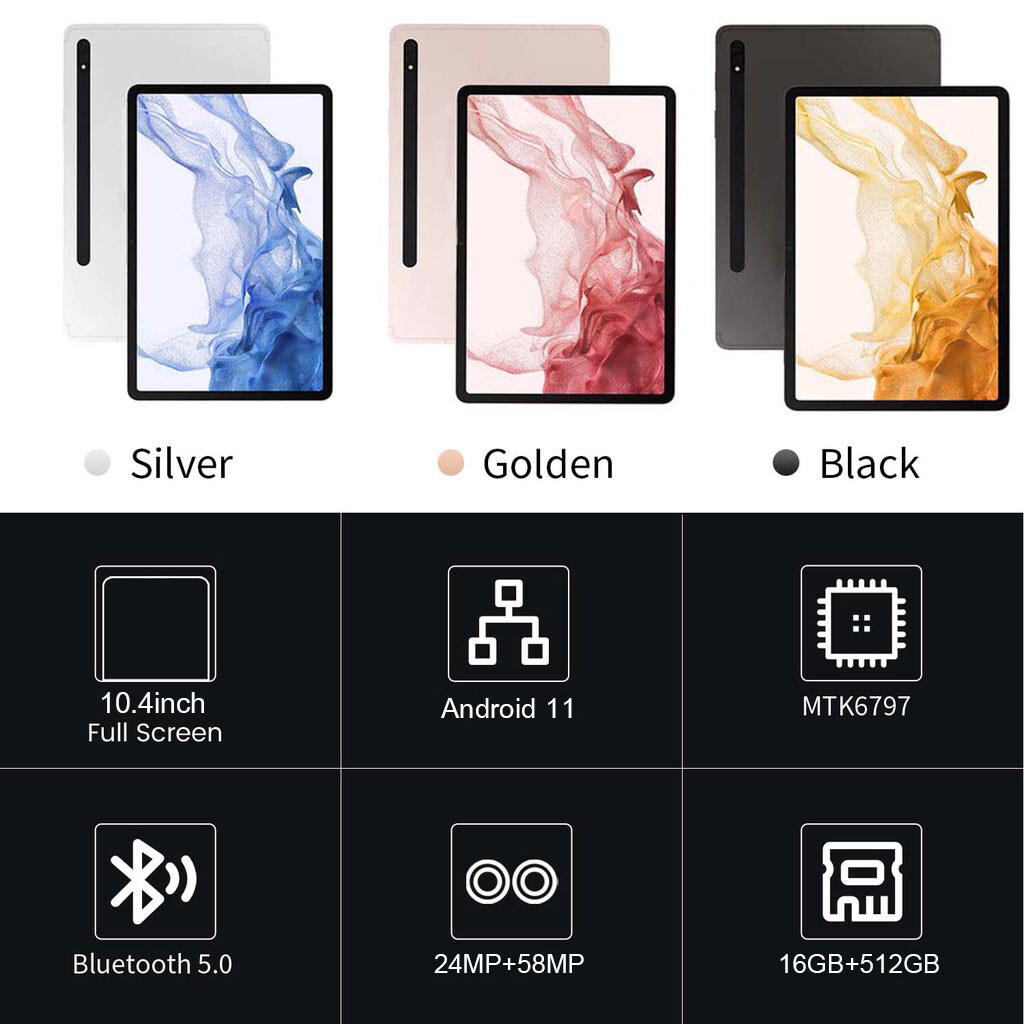 ลองดูภาพสินค้า 【รับประกัน 1 ปี】2023ใหม่ Sansumg Galaxy Tab S7 FE 10.4 นิ้ว แท็บเล็ตถูกๆ Tablet โทรได้ Full HD แท็บเล็ตราคาถูก Andorid 11.0 แท็บเล็ตโทรได้ 4G/5G หน่วยประมวลผล 11-core แทปเล็ตของแท้2023 รองรับภาษาไทย แท็บเล็ตสำหรับเล่นเกมราคาถูก แท็บเล็ต จัดส่งฟรี