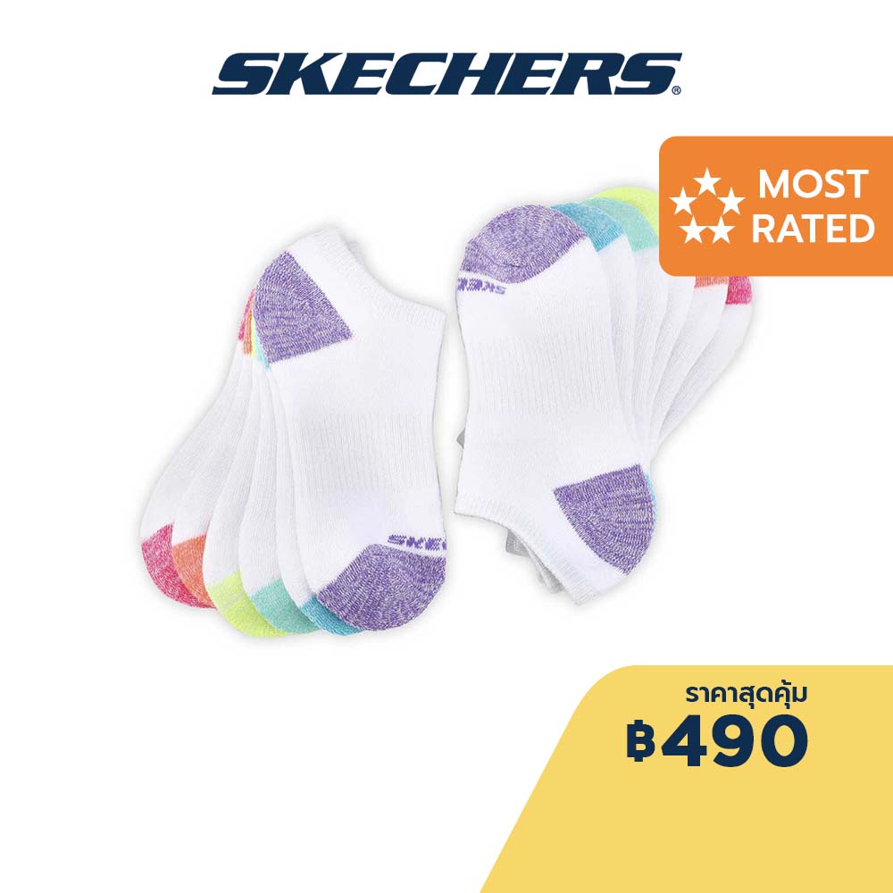 Skechers สเก็ตเชอร์ส ถุงเท้าเด็กผู้หญิง Girl Socks - S108265-110 ราคา 490 บาท*ส่งฟรี