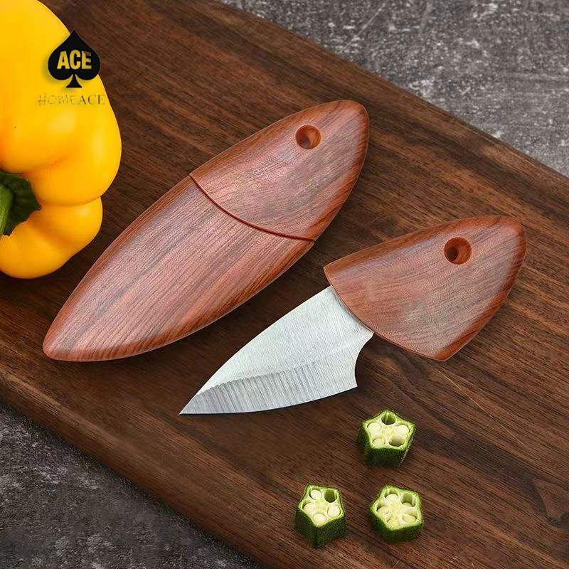 EDC pocket knife EDC pocket knife 2 PCs multi-functional knife portable sharp quick detach fruit knife ราคา 11 บาท*ส่งฟรี