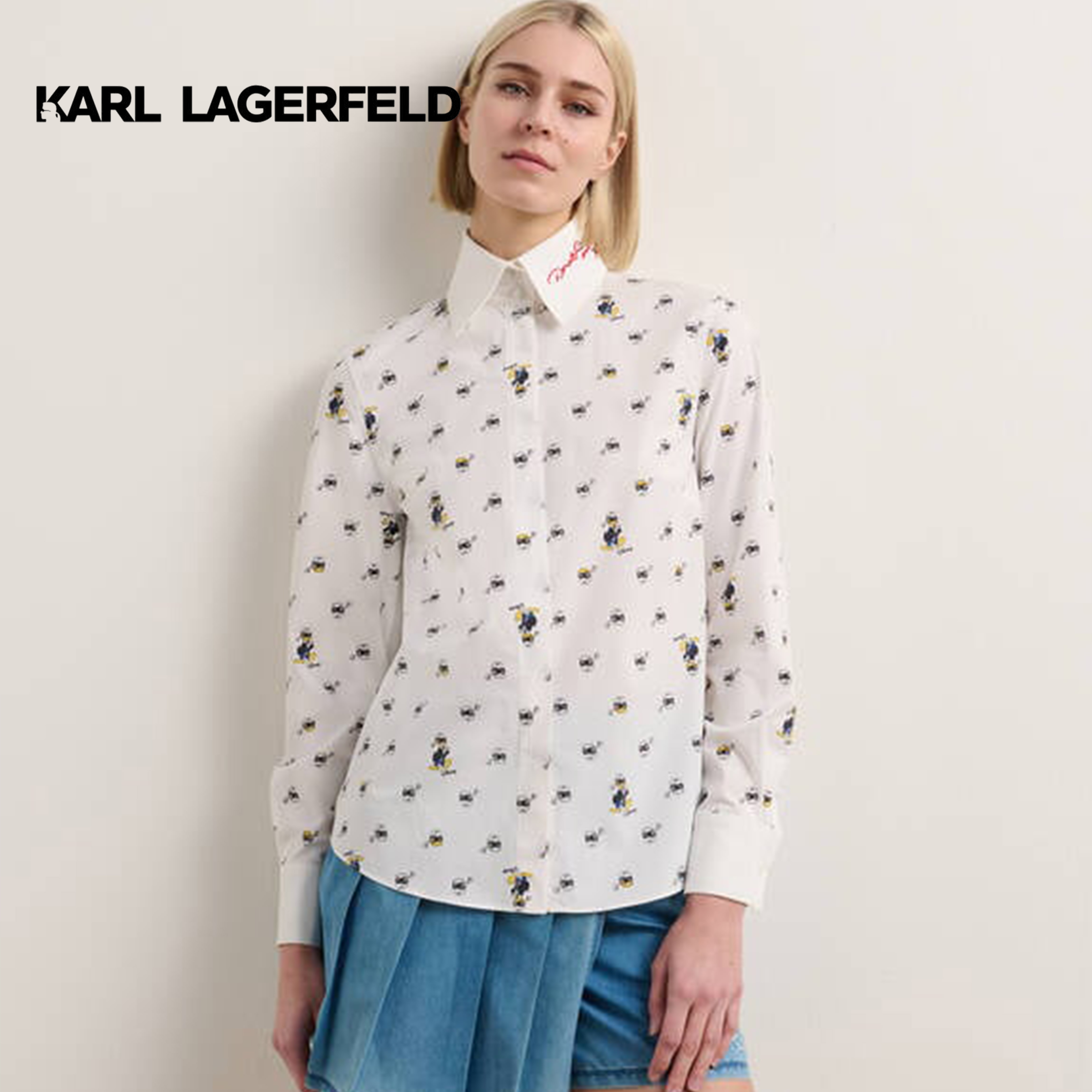 Karl Lagerfeld - Disney X Kl All-Over Print Blouse A3W11034 ราคา 6,900 บาท*ส่งฟรี