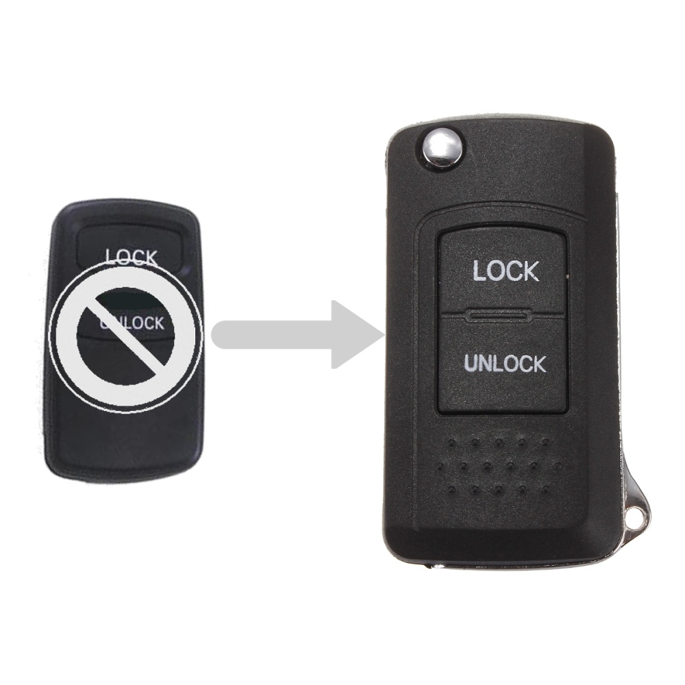 Remote Key Case Fob Shell for Mitsubishi Lancer Outlander Endeavor Galant Mirage