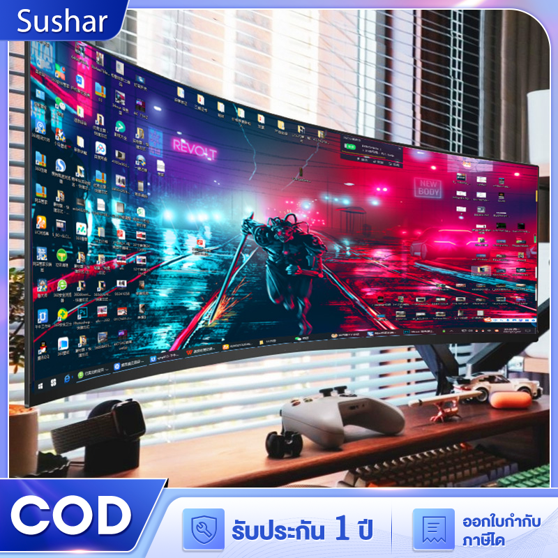 Expose จอคอมพิวเตอร์ 144HZ 4K 27 นิ้ว จอคอม 24 นิ้ว monitor 32 นิ้วจอโค้ง เต็มจอไร้ขอบ จอคอมพิวเตอร์ 165HZ LED IPS 1MS HDMI/DP/VGA รับประกัน 1ปี ราคา 2,209 บาท*ส่งฟรี