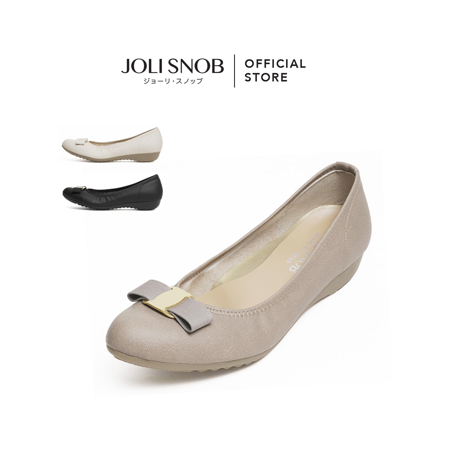 JOLI SNOB | Comfort Flats รองเท้าคัทชู ส้นแบน ใส่สบาย ผู้หญิง Made in Japan | ACT-39194 ราคา 4,250 บาท*ส่งฟรี