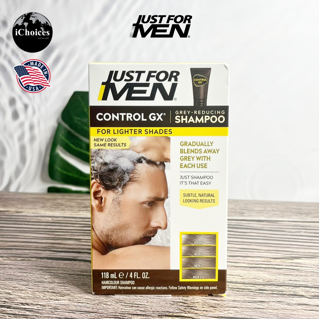 [Just For Men] Control GX Grey Reducing Shampoo 118 ml แชมพูเปลี่ยนสีผม แชมพูปิดผมขาว ผมหงอก ราคา 990 บาท*ส่งฟรี