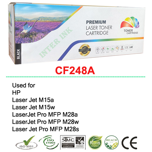 หมึกพิมพ์ HP LaserJet Pro MFP M28a / M28w (CF248A) สีดำ Premium ราคา 230 บาท*ส่งฟรี