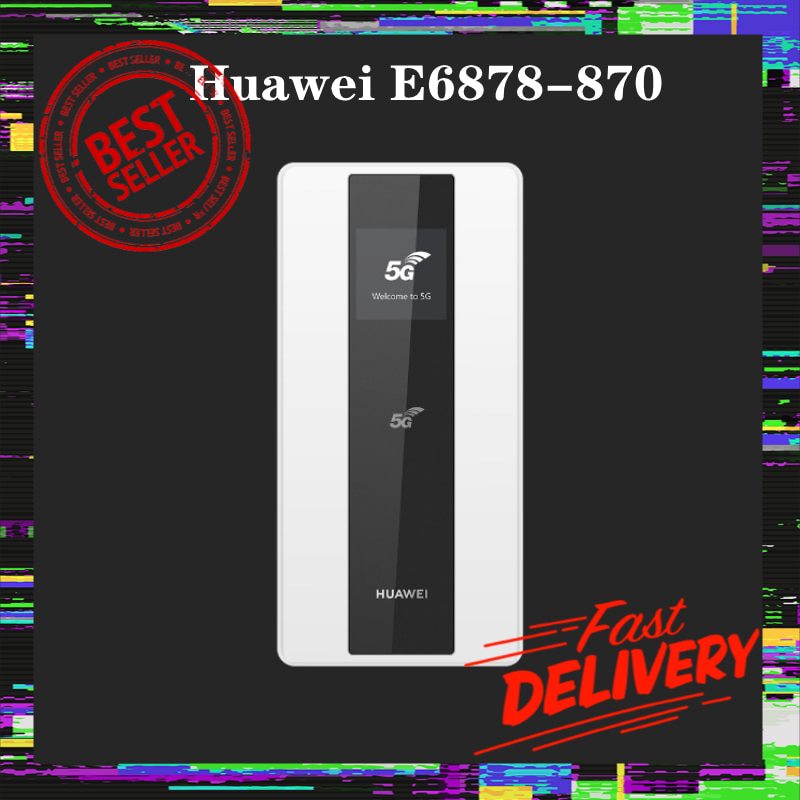 Huawei 5G Mobile WiFi Pro Mini Pocket WiFi Wireless Charger Router Huawei E6878 เครื่องปล่อยwifi เร้าเตอร์ใสซิม ไวไฟพกพา hotspot