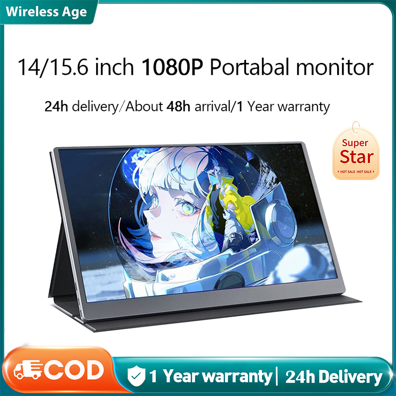 จอภาพแบบพกพา 15.6 นิ้ว Portable Monitor FHD 1080p IPS Monitor จอภาพราคาถูกแบบ จอเล่นเกม HDR HDMI USB-C Gaming Monitor สำหรับโทรศัพท์แล็ปท็อป Laptop PC ราคา 3,899 บาท*ส่งฟรี