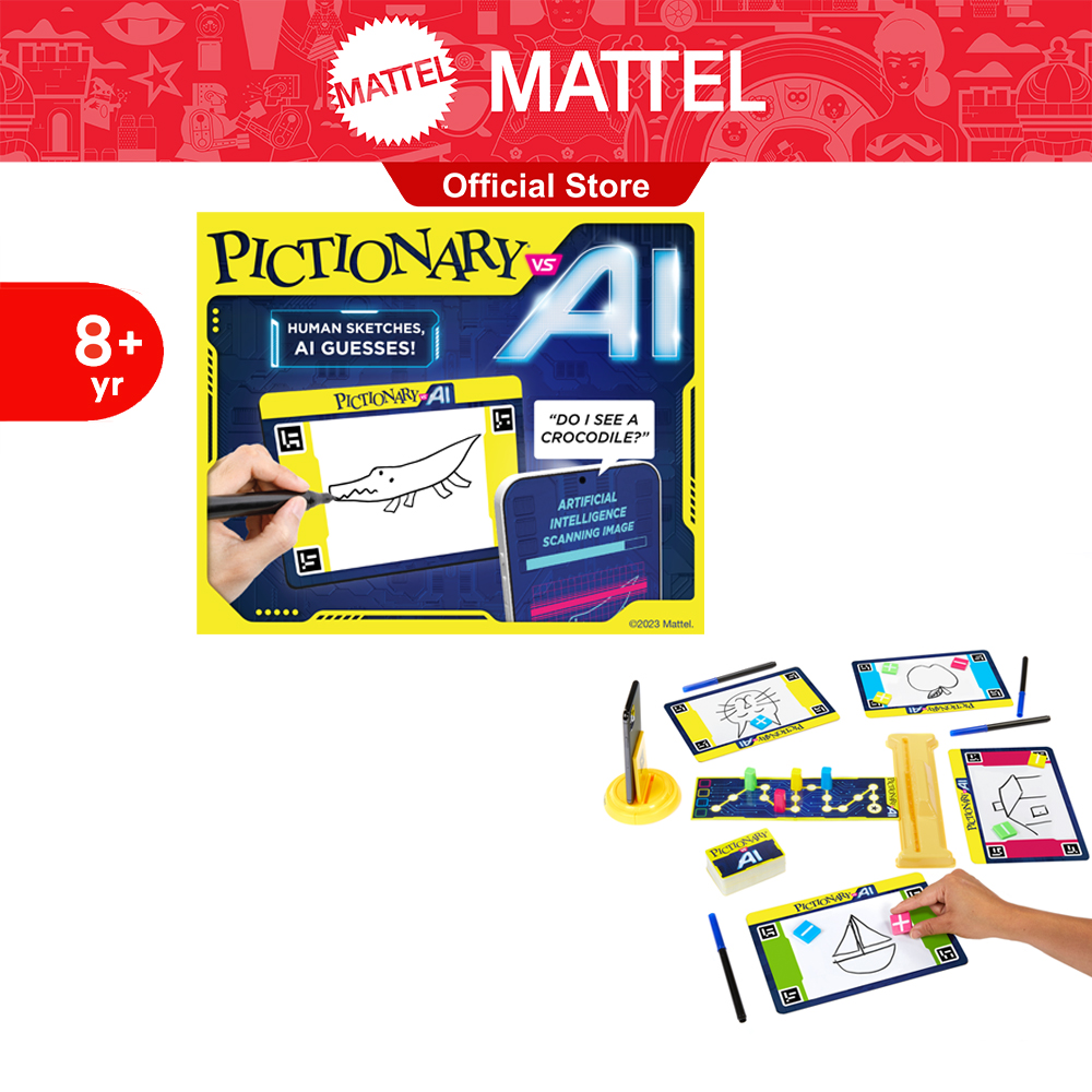 Mattel Game PICTIONARY VS. AI เกมพิกชันนารี เอไอ วาดภาพทายคำ HYB09 CH ราคา 1,525 บาท*ส่งฟรี