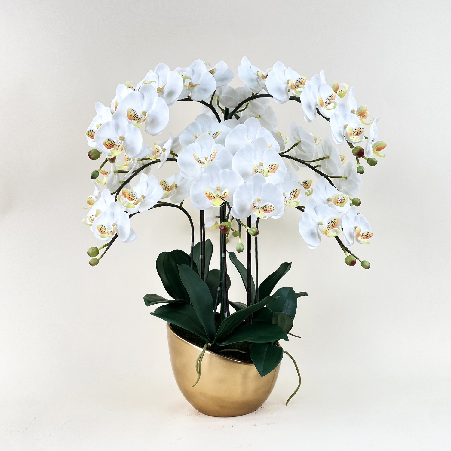 กระถางกล้วยไม้ปลอมขนาดใหญ่ จัดรอบด้าน ดอกไม้ปลอมพร้อมกระถาง ราคา 4,600 บาท*ส่งฟรี