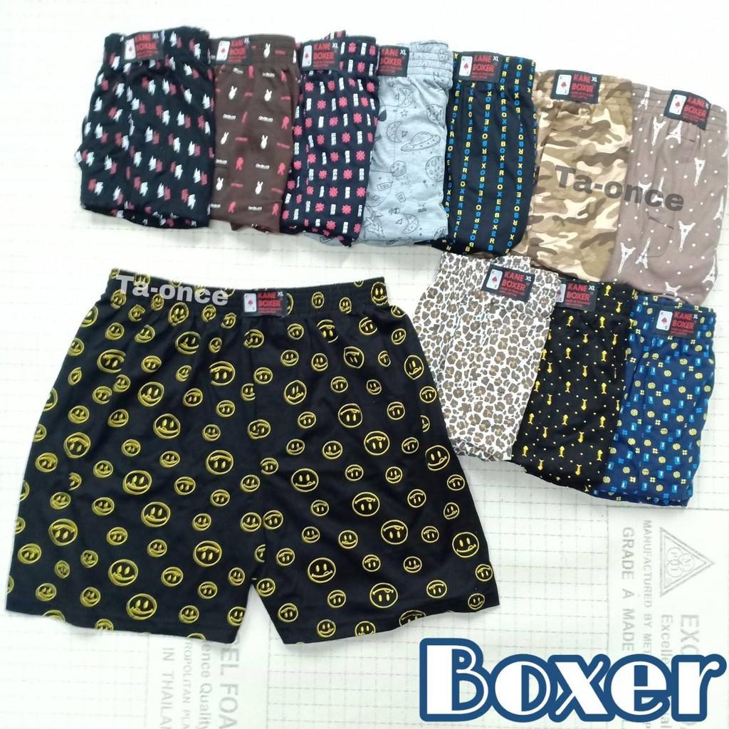 J-RIN กางเกงบ็อกเซอร์ผู้ชาย Boxer บ็อกเซอร์เนื้อดี รุ่นผ้าคอตตอนเนื้อนิ่ม ใส่สบาย ระบายอากาศ (รุ่นผ้านิ่ม)