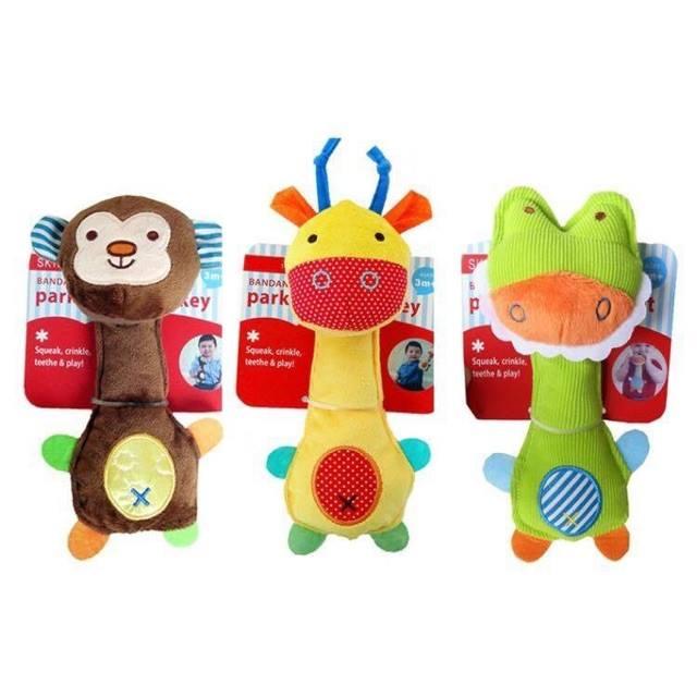 ตุ๊กตา เขย่ามือ มีเสียง เสริมพัฒนาการ Skiphop Rattle Baby Toys