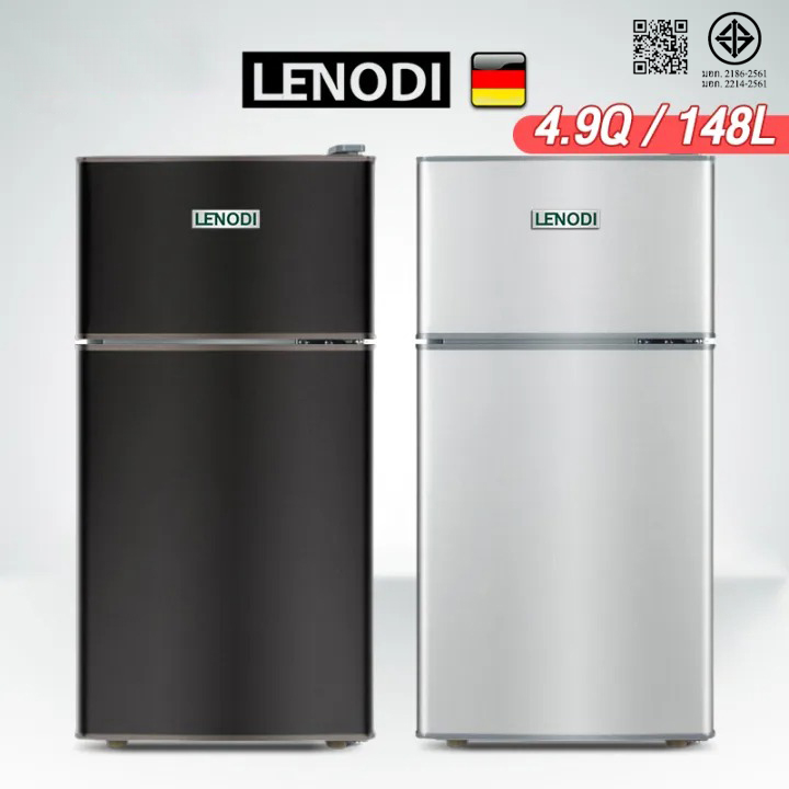 Lenodi Refrigerator, Refrigerator, Small Refrigerator, 4.9 Cu. Small Refrigerator, Mini Refrigerator, 2-Door Refrigerator, Capacity 148 Liters, 2-Door Type ราคา 2,004 บาท*ส่งฟรี