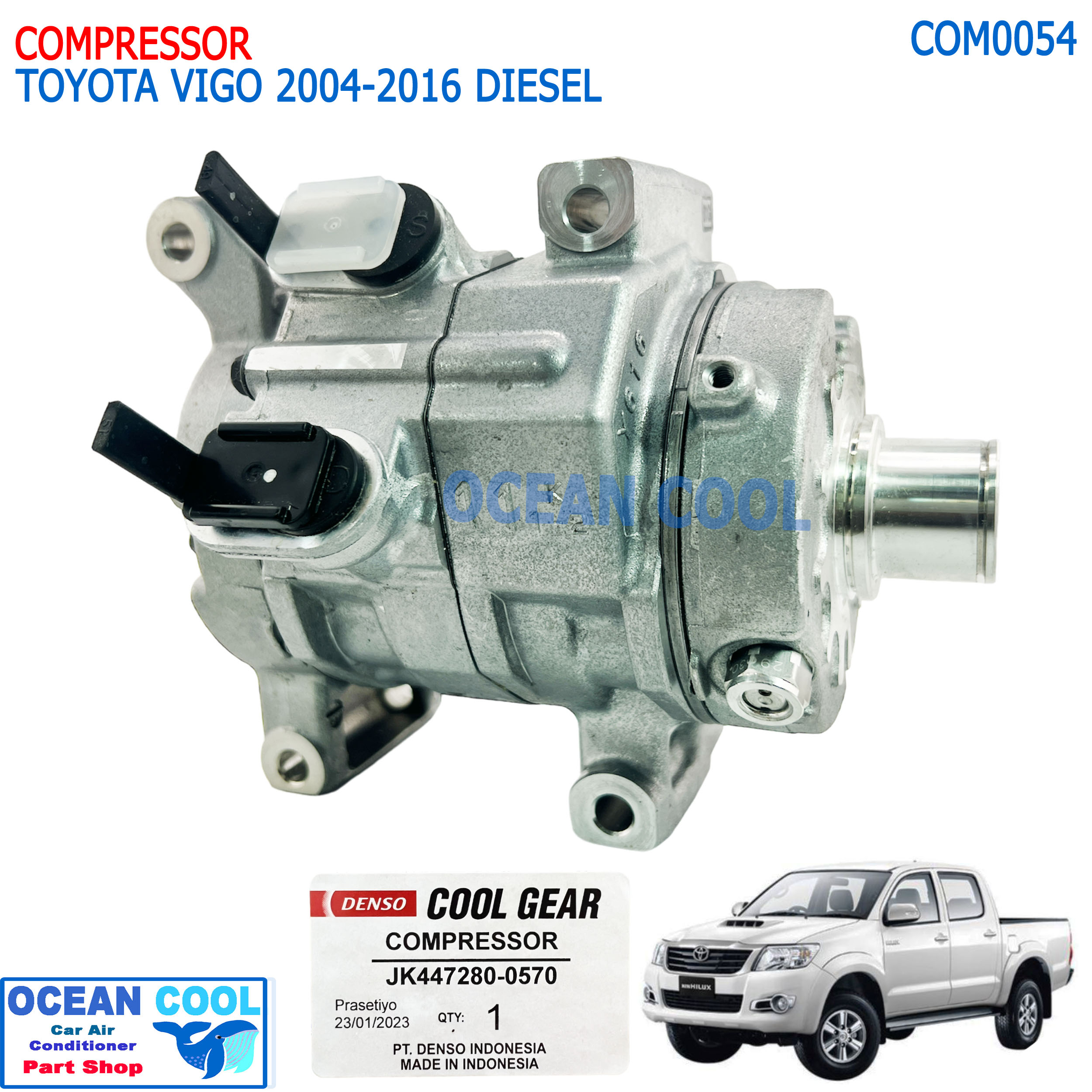 compressor Toyota hilux vigo ราคา 7,400 บาท*ส่งฟรี