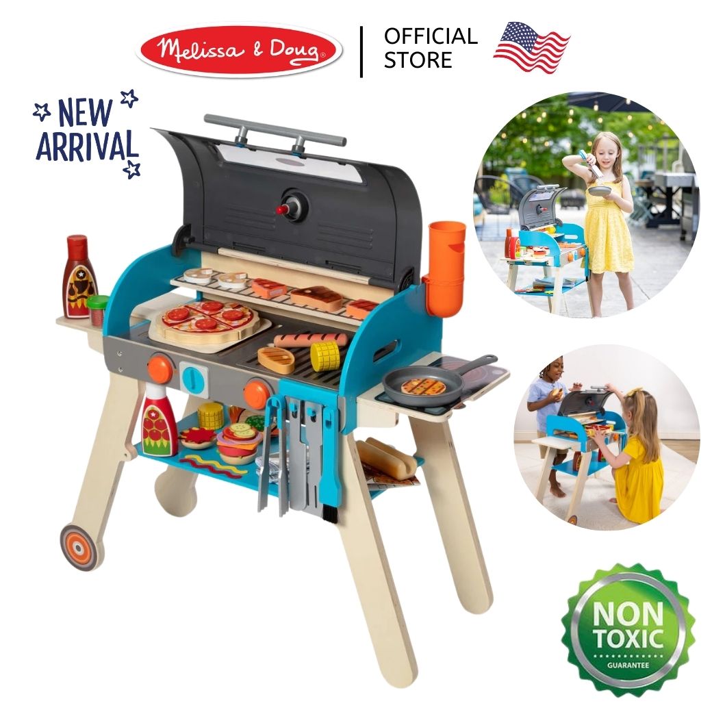 Melissa & Doug Deluxe Grill & Pizza Oven Play Set ราคา 10,900 บาท*ส่งฟรี