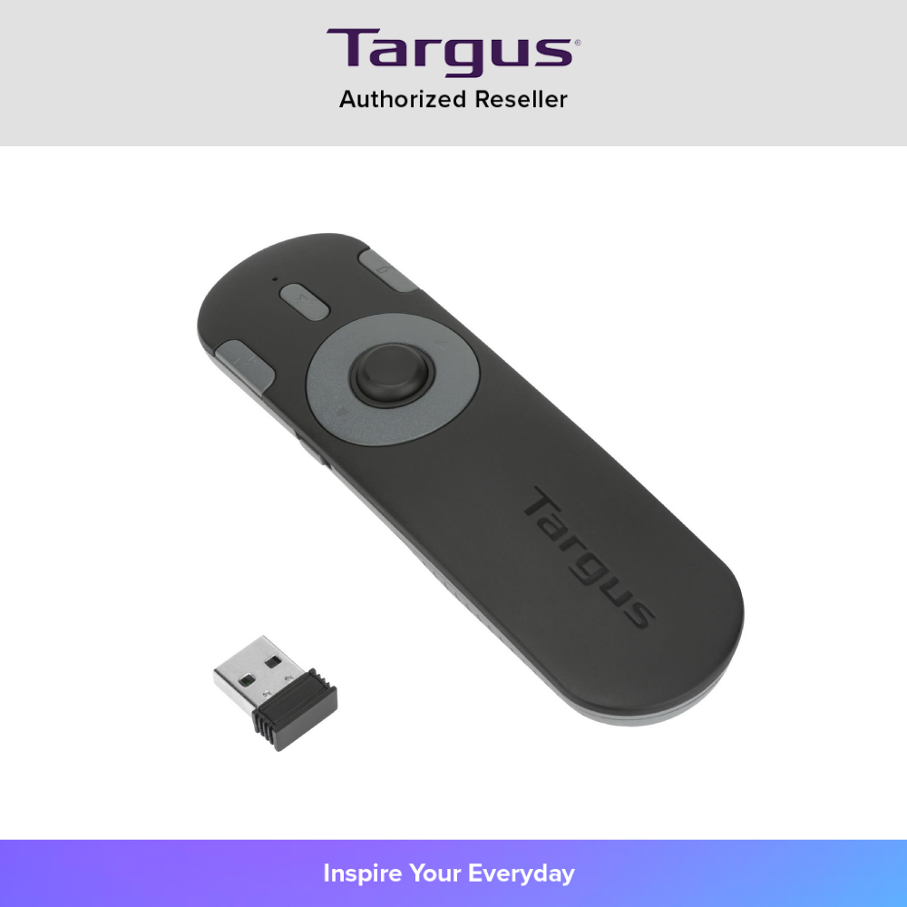 Targus P32 Dual Mode Presenter with Laser Pointer (AMP32GL) พอยเตอร์ สำหรับควบคุม Presentation รองรับ Bluetooth&Wireless ราคา 1,080 บาท*ส่งฟรี