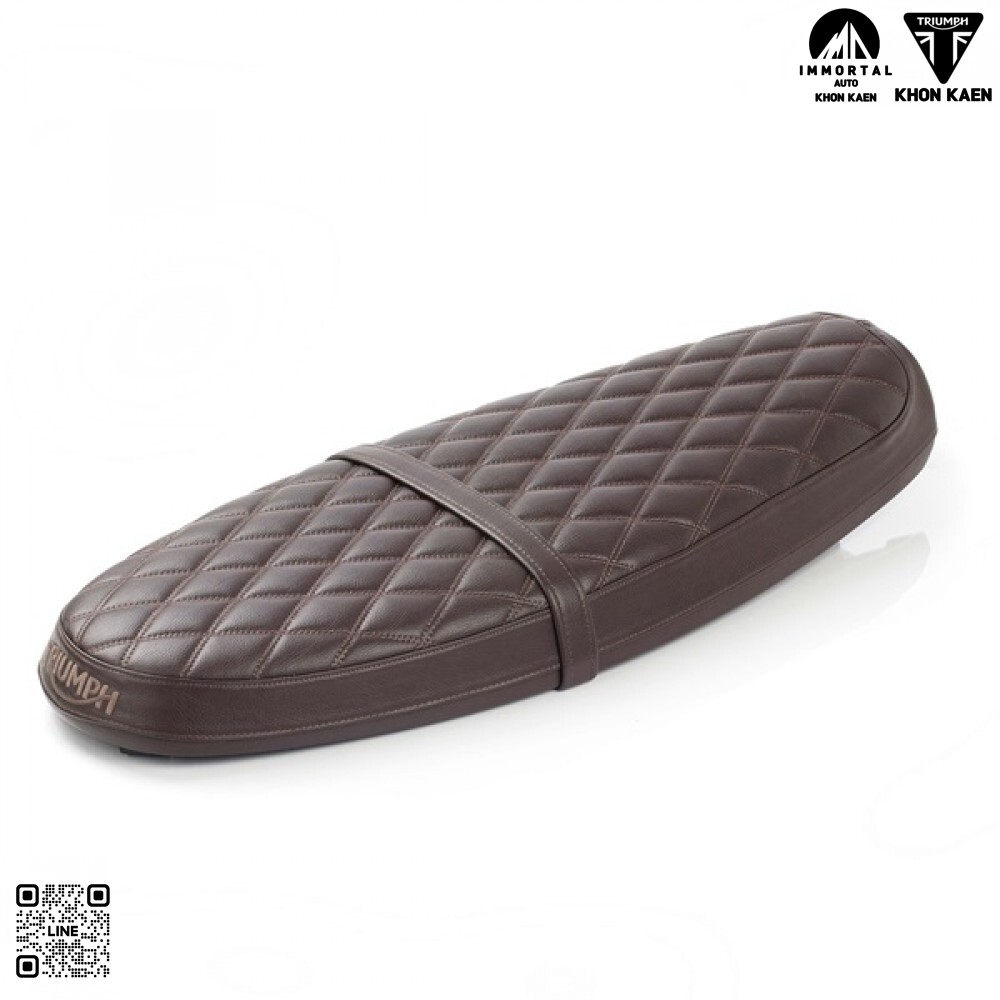 เบาะยาวบุนวม สีน้ำตาล Triumph QUILTED BENCH SEAT-BROWN (A9708595) Bonneville T100/T120/Speed Twin/Speed Twin/Scrambler900 ราคา 18,000 บาท*ส่งฟรี