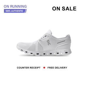 สินค้า ใหม่และแท้ On Running Cloud 5 \" White \" รองเท้ากีฬา 59.98902 รับประกัน 1 ปี