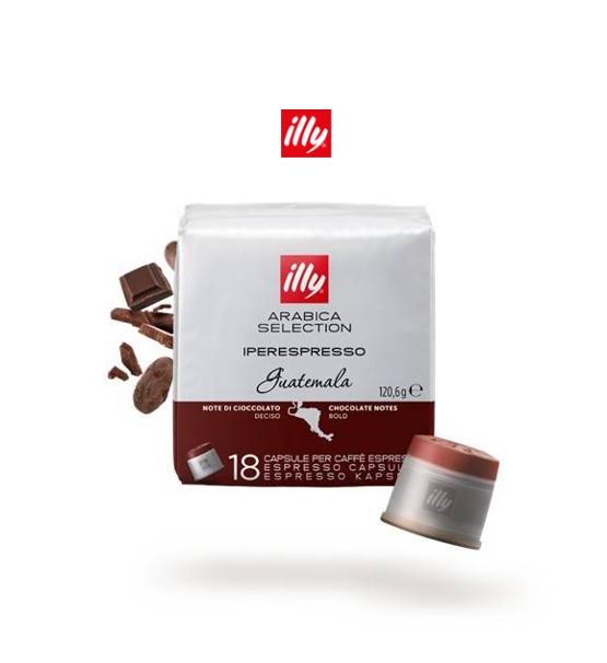 ILLY IPERESPRESSO COFFEE CAPSULES ARABICA SELECTION GUATEMALA - 18 CAPSULES ราคา 750 บาท*ส่งฟรี