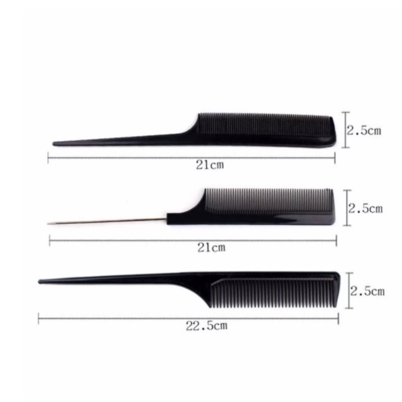 Bộ Lược Tạo Kiểu Tóc 10 Chiếc Lược Chải Tóc Chuyên Nghiệp Cho Thợ Cắt Tóc