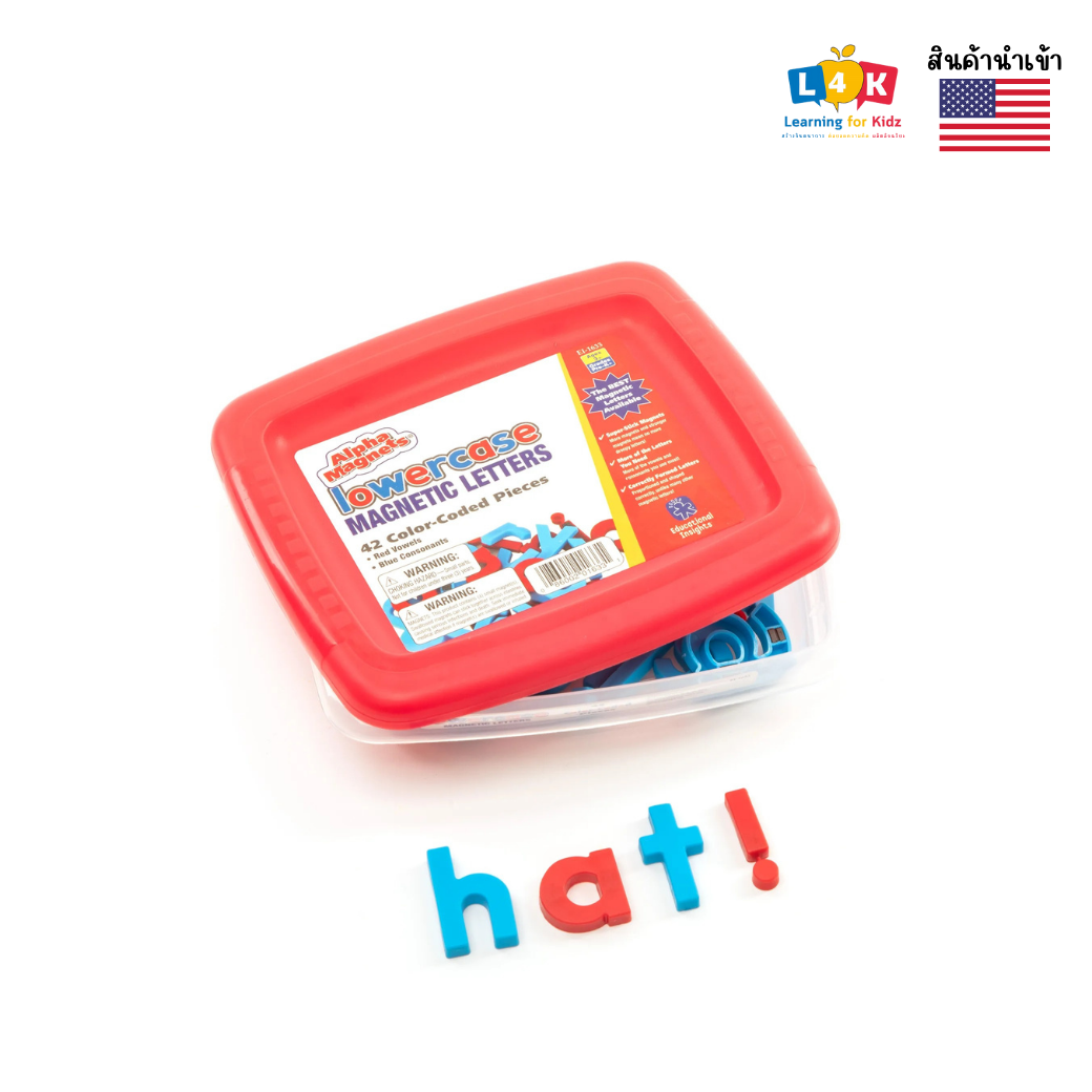 [Ages 3+] Set of 42 Colorful Magnetic Letters (Lowercase Alphamagnets 42 Pcs) [Educational Insights] ราคา 960 บาท*ส่งฟรี