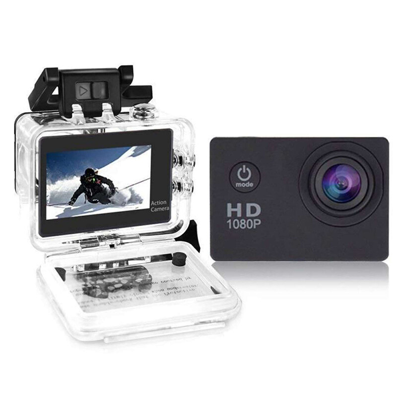 รูปภาพเพิ่มเติมของ กล้องกันน้ำ Sport Camera Full HD 1080P จอ 2.0 นิ้ว กันน้ำลึก 30 m.