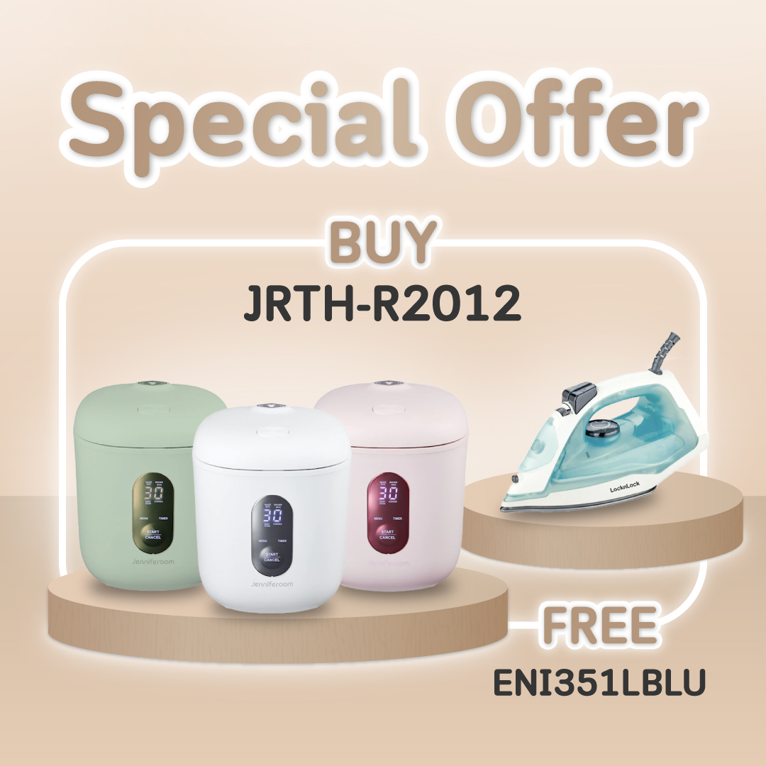 Jenniferoom หม้อหุงข้าวไฟฟ้า Macaron Rice Cooker Plus ความจุ 1.2 L. รุ่น JRTH-R2012 ราคา 2,756 บาท*ส่งฟรี