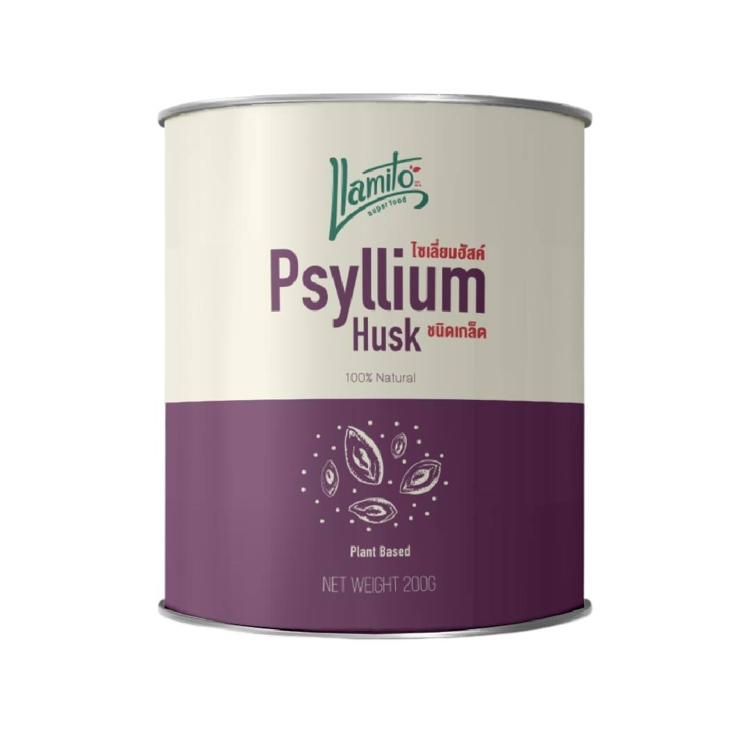 Llamito ไซเลี่ยมฮัสค์ (Psyllium Husk Purity 99%) ขนาด 200g ชนิดเกล็ด ราคา 355 บาท*ส่งฟรี
