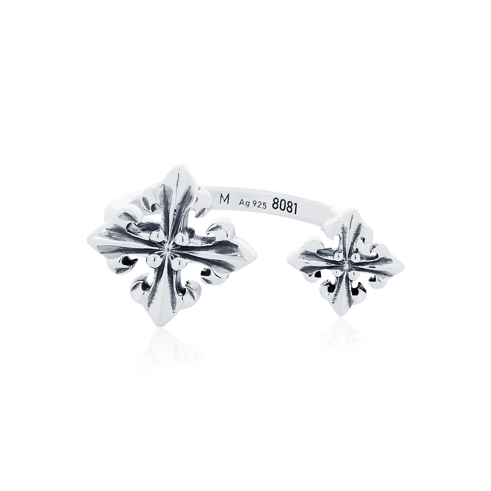 Ake Ake Diamond Cross Duo Ring 925 Sterling Silver Ring Special Polished Cross Amulet with Black Pattern. ราคา 2,956 บาท*ส่งฟรี