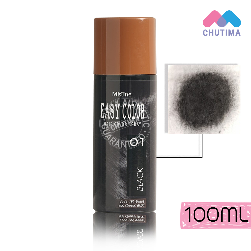 สเปรย์ปิดผมขาว มิสทิน อีซี่ คัลเลอร์ แฮร์ คัลเลอร์ สเปรย์ 100 มล. MISTINE EASY COLOR HAIR COLOR SPRAY 100 ML.