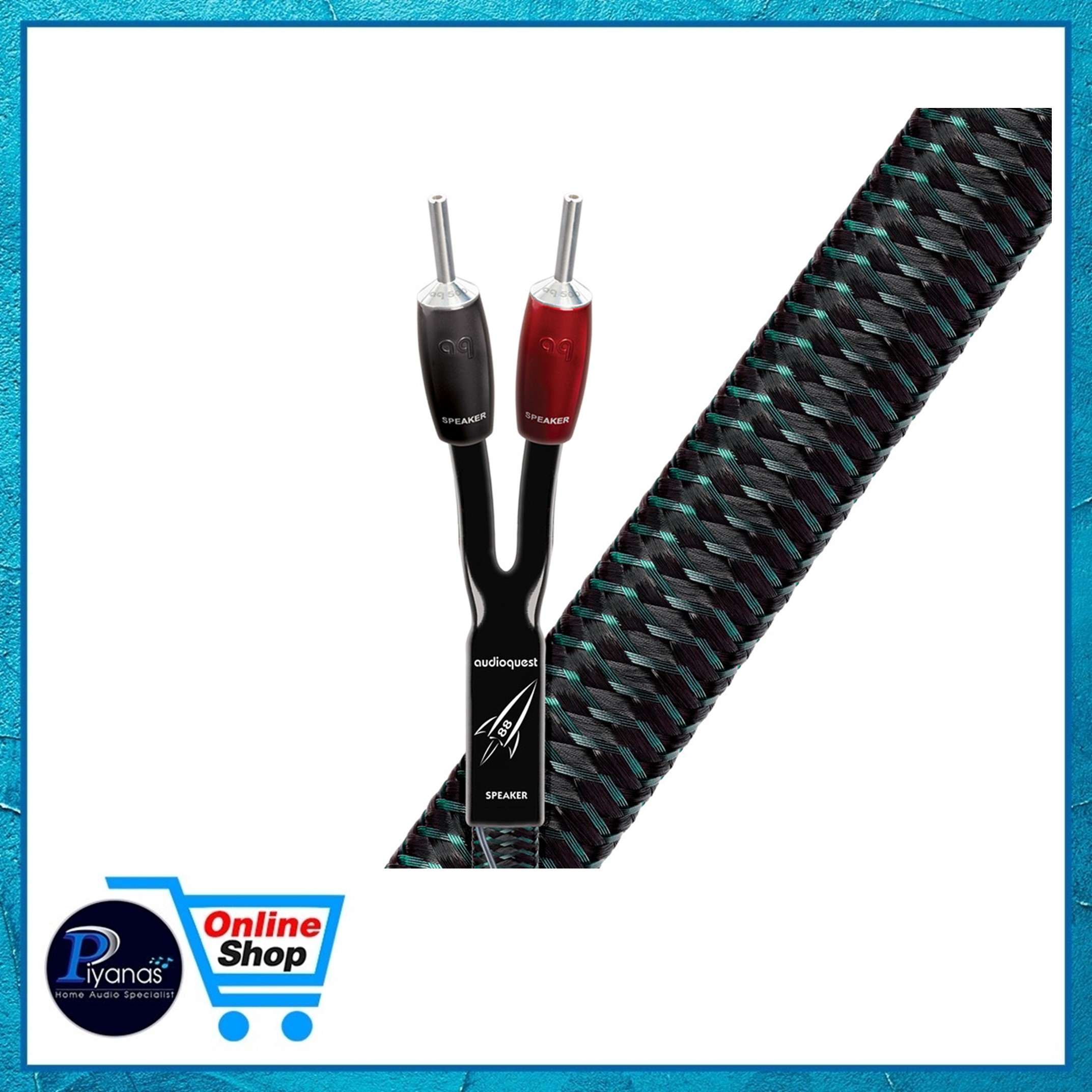 AUDIOQUEST : ROCKET-88 (72V DBS) FULL RANGE (8FT) /piyanas electric/ปิยะนัส อิเล็คทริคส์ ราคา 39,865 บาท*ส่งฟรี