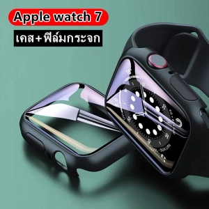 ภาพหน้าปกสินค้าเคสแอปเปิ้ลวอช สำหรับ Apple watch series 7เคส Apple Watch 7 41mm/45mmสายนาฬิกา PC+Glass สายสำหรับ Apple watch 7 ที่เกี่ยวข้อง