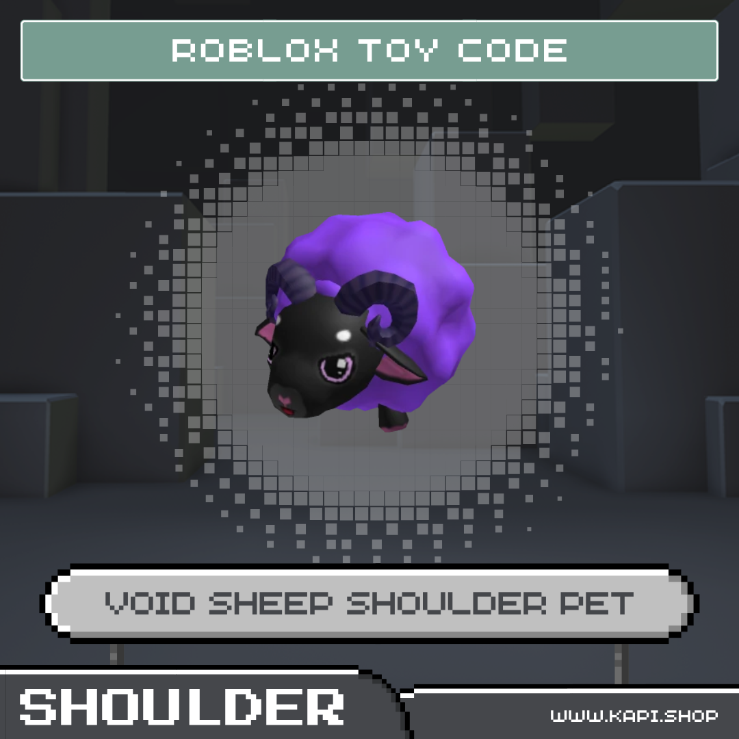 Roblox Game Code - Void Sheep Shoulder Pet ราคา 50 บาท*ส่งฟรี