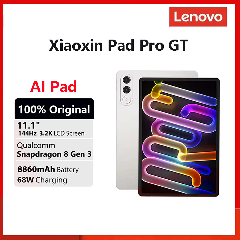 Lenovo Xiaoxin Pad Pro GT 2025 AI Tablet Snapdragon 8 Gen 3 11.1" 144Hz 68W 8860mAh WiFi7 Android pad ราคา 12,990 บาท*ส่งฟรี
