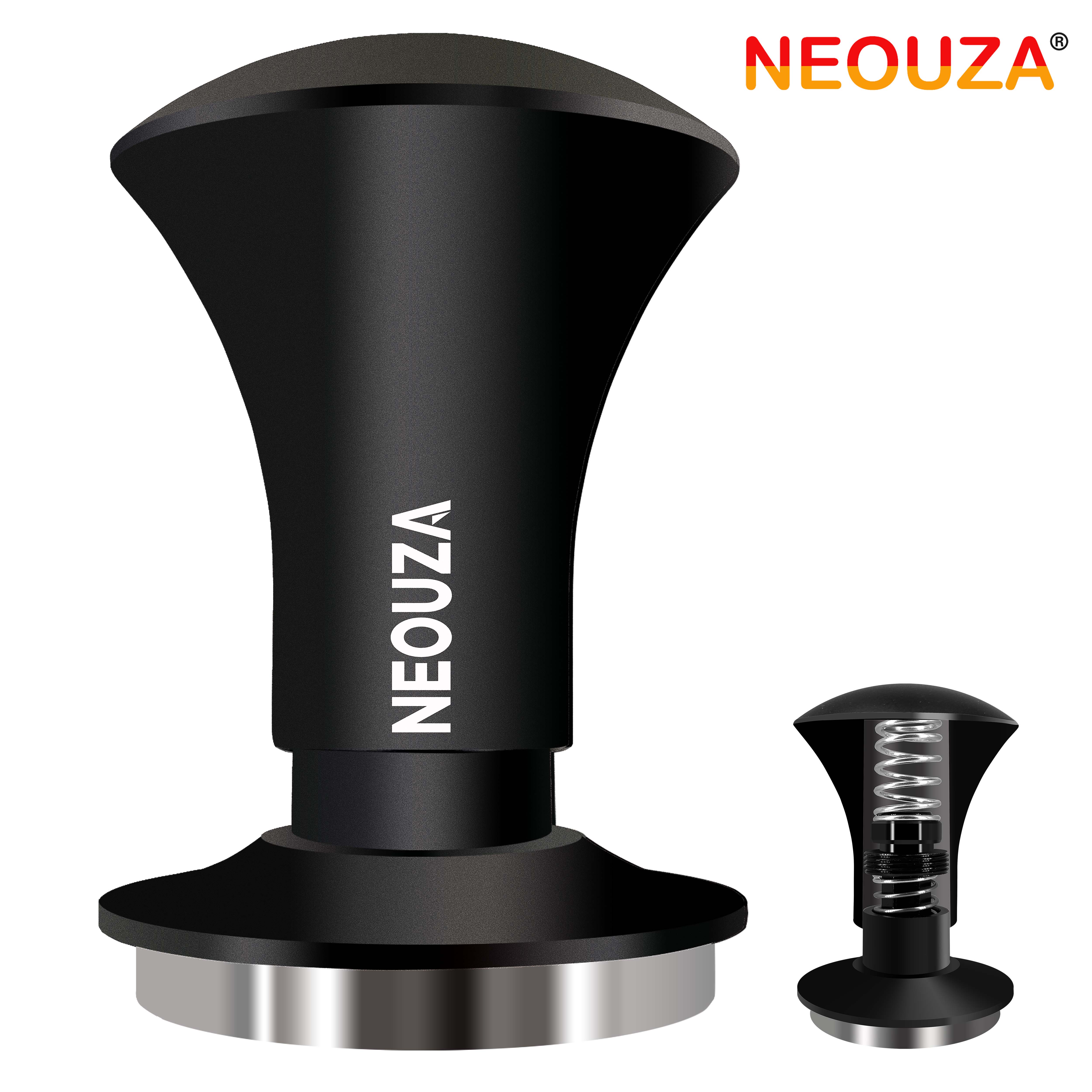 NEOUZA Espresso Tamper V2 49/51/53/58mm Dual Calibrated Spring Loaded for Coffee Machine Portafilter, Anti Pressure Deflection, Refined Handle, Stainless Ripple Base ราคา 455 บาท*ส่งฟรี
