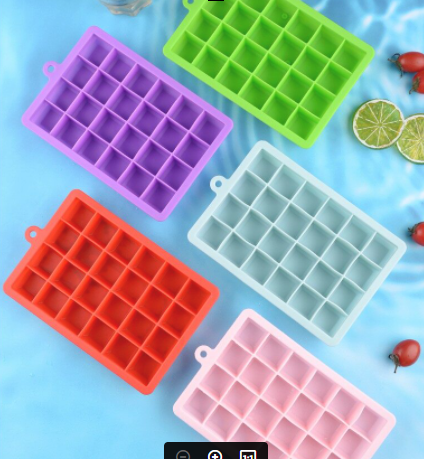 มุมมองเพิ่มเติมของสินค้า Ableme บล็อคซิลิโคนใส่อาหารแช่แข็ง พร้อมฝาปิดพลาสติก บล็อคซิลิโคนเก็บอาหารเด็ก baby silicone block