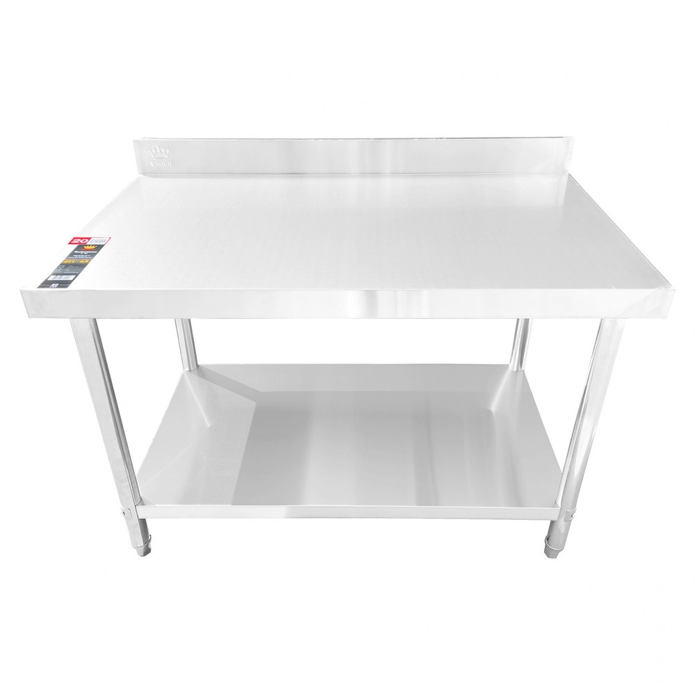 Global House CROWN โต๊ะเตรียมสเตนเลส 2 ชั้น 120x70x85+10 ซม. S1270 รับประกันของเเท้ ราคา 7,990 บาท*ส่งฟรี