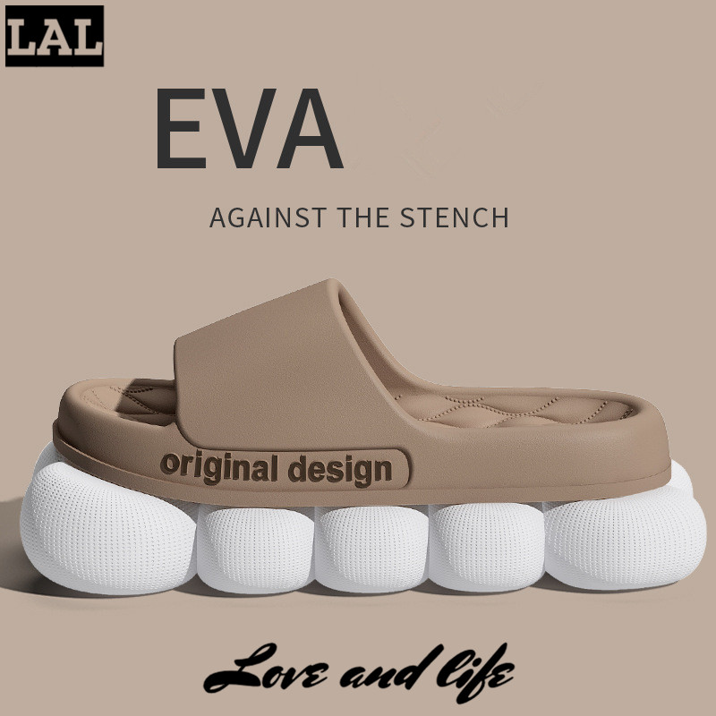LAL men's slippers fashion slippers casual non-slip comfortable to wear men's sandals men's platform slippers ราคา 110 บาท*ส่งฟรี