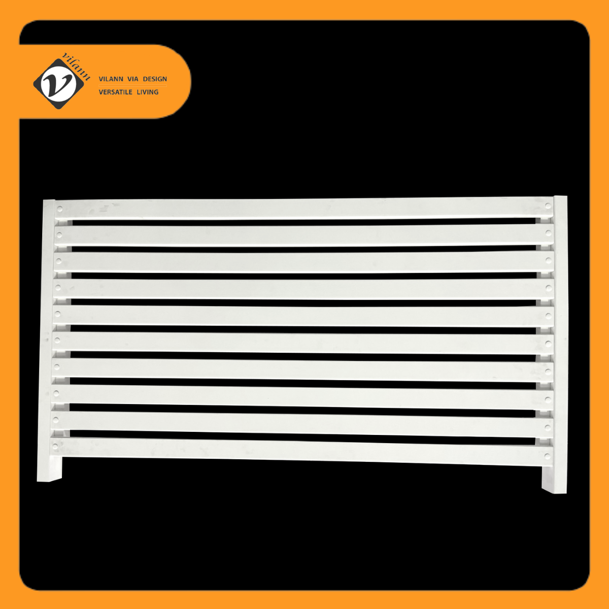 Vilann Upvc Prefabricated Fence Panel, Panel Size: Width 1.9 Meters, Height 1.0 Meters, White, 1 Panel and 2 Rust-Proof Galvanized Steel Box Posts. ราคา 4,900 บาท*ส่งฟรี