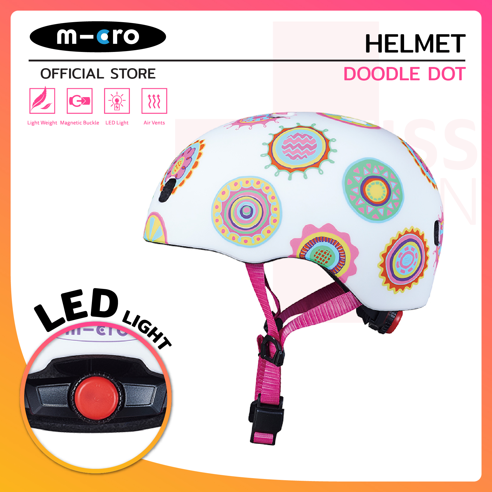 Micro Helmet Doodle Dot ราคา 2,475 บาท*ส่งฟรี