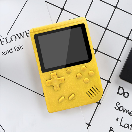 Homeonly เครื่องเล่นเกมพกพา 400 IN 1 (สีเหลือง) เกมบอย เกมกด มี400เกมส์ game boy บิตในตัว เครื่องเล่นเกมวิดีโอคอนโซลมินิ เครี่องเกม Game Console ราคา 590 บาท*ส่งฟรี