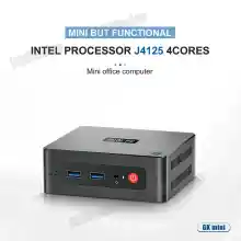 ภาพขนาดย่อของภาพหน้าปกสินค้าMINI PC Intel Celeron J4125 Windows 10 MINI PC DDR4 RAM 8GB SSD 256GB WIFI5 BT4.0 จากร้าน Niflheim บน Lazada