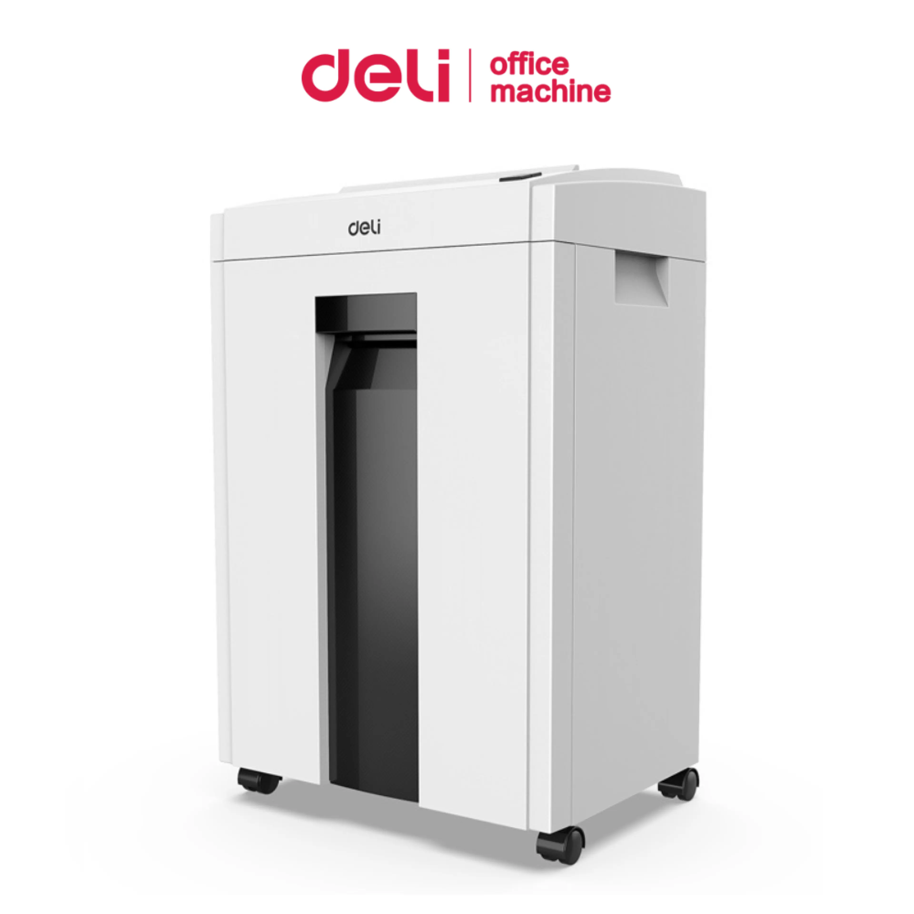 Deli Document Shredder 30 Liters, 23 Liters, 16 Liters, Black, White, Paper Shredder, A4 Size, Sharp Blades, Cuts Finely, Continuously for 10 Minutes, Paper Shredder